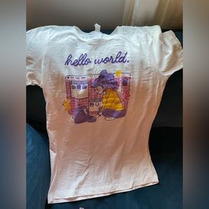 Bubble sort zine tshirt “hello world” currently sold out on site